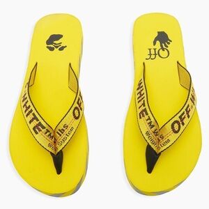 Off-White C/O Virgil Abloh Logo Industrial Flip Flops Men 9.5/Women 11